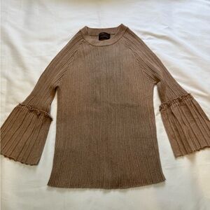Kerisma Tan Knit Sweater Size Small